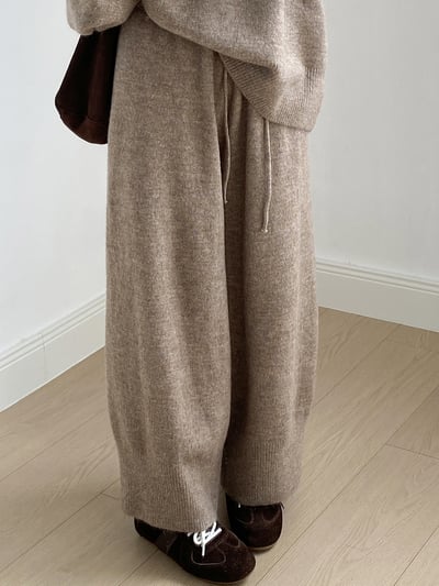 軟糯寬鬆套頭毛衣套裝4