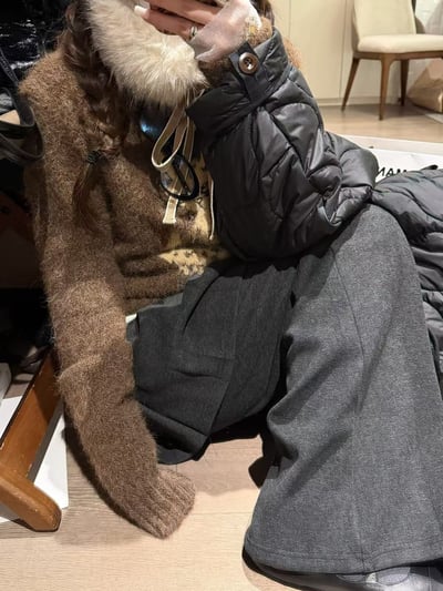 長袖針織上衣貓咪毛衣12