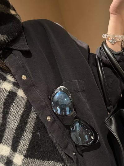 夾棉格子萊賽爾衫棉襯衣外套14