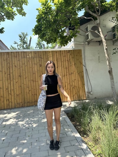 西裝低腰顯瘦顯腿長包臀裙褲可A字16