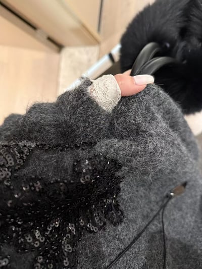 鏤空亮片亮片刺繡針織毛衣10