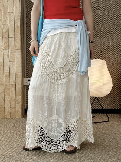 法式波西米亞鉤花A字手工感6