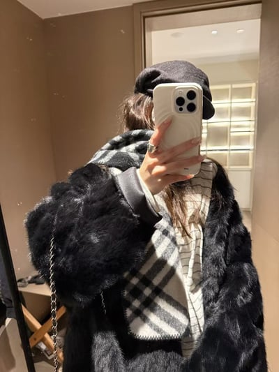 熱賣重工蝙蝠袖皮毛一體大衣4