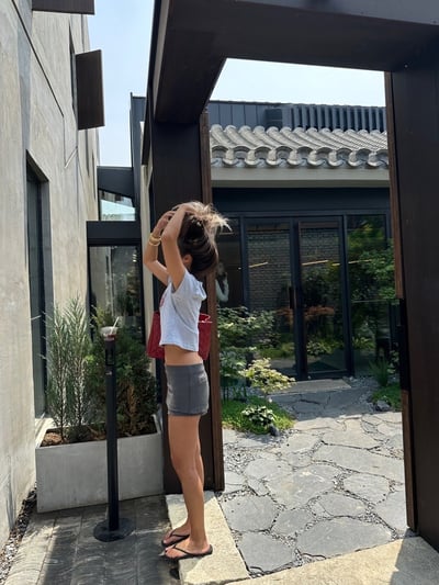 西裝低腰顯瘦顯腿長包臀裙褲可A字14