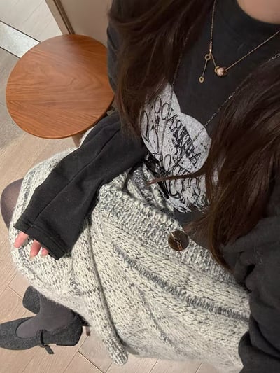 印花長袖 抓絨愛心t恤11