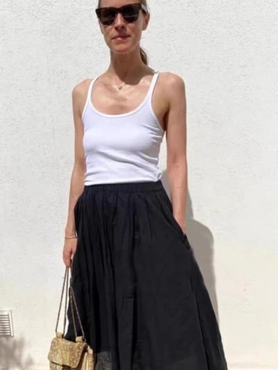 北歐品牌細帶吊帶螺紋工字低領背心11