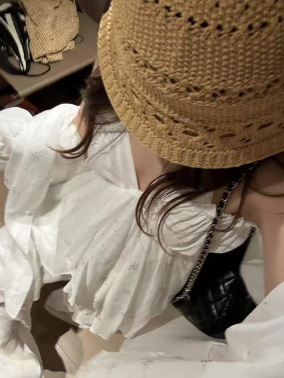 燙鑽不規則吊帶背心亞麻長褲7