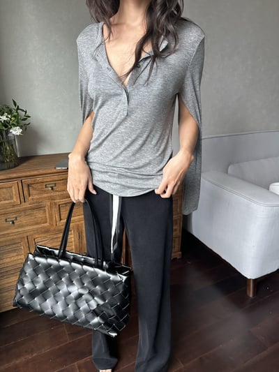 天絲羊毛萊賽爾領開袖式兩穿2