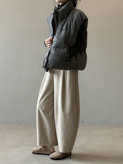 復古質感百搭氣球闊腿褲2