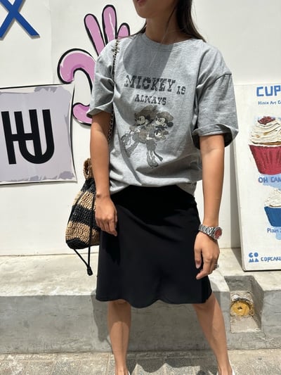 夏款鬆緊腰小A字裙有內襯魚尾裙6