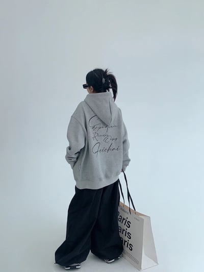 韓系字母刺繡加絨外套1