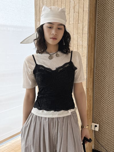 蕾絲魚骨版吊帶5