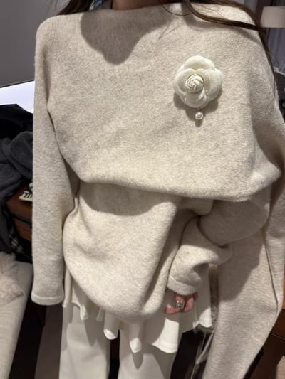 駱駝毛軟糯斗篷披肩毛衣2