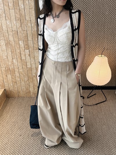 蕾絲魚骨版吊帶6