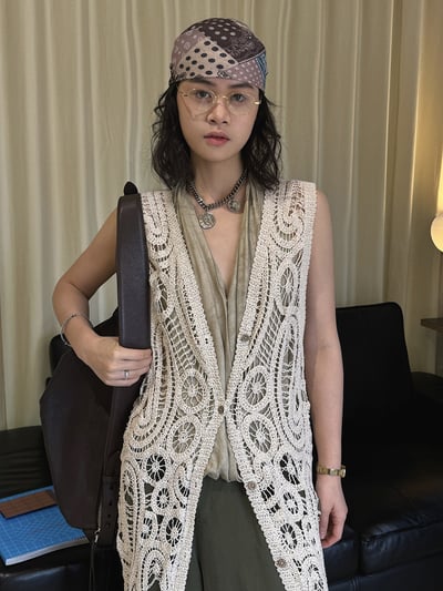 鏤空鉤花針織鬆弛度假感3