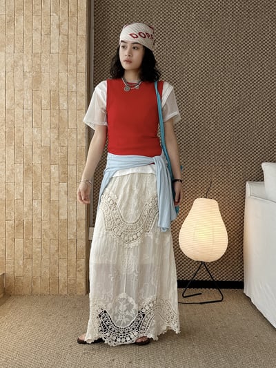 法式波西米亞鉤花A字手工感4