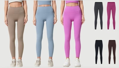 收腹緊身瑜珈褲健身磨毛5