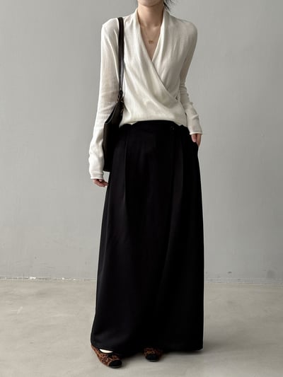 V領長袖針織氣質上衣8