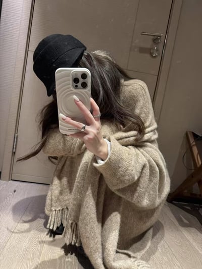 大披肩流蘇斗篷羊毛上衣11