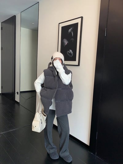 加厚連帽背心馬甲外套4