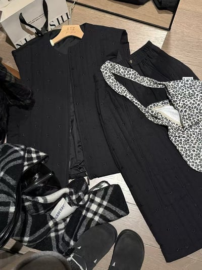 棉絎棉繡花馬甲半身裙套裝12