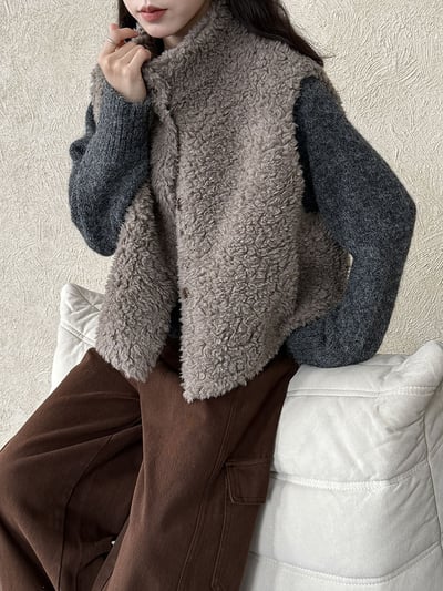 羊羔毛馬甲背心3