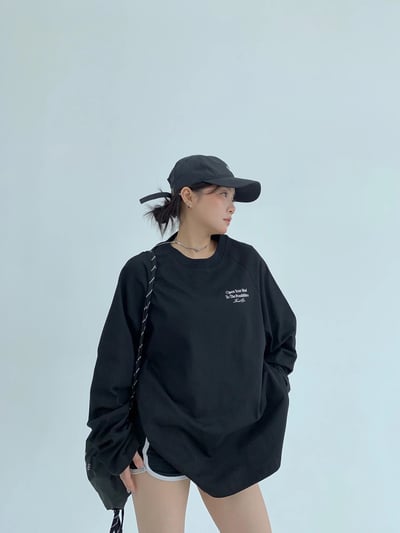 字母印花純棉休閒上衣5