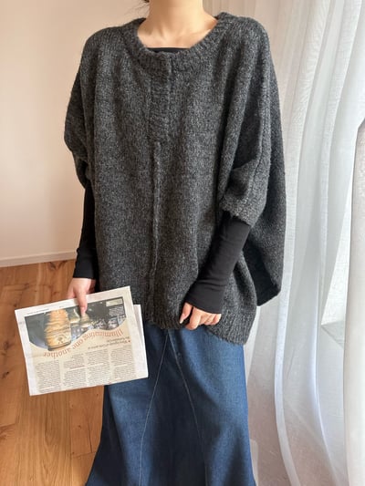 復古氛圍羊毛斗篷式圓領8