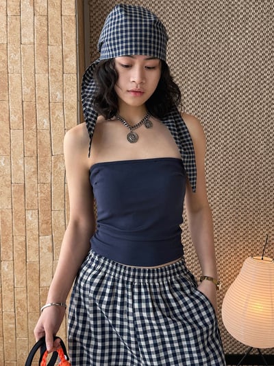 修身顯瘦抹胸背心上衣8