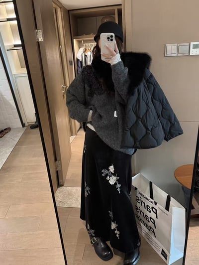 鏤空亮片亮片刺繡針織毛衣13