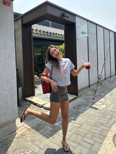 西裝低腰顯瘦顯腿長包臀裙褲可A字15