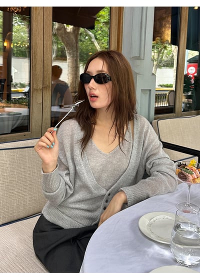 羊駝毛小吊帶+毛衣兩件套8