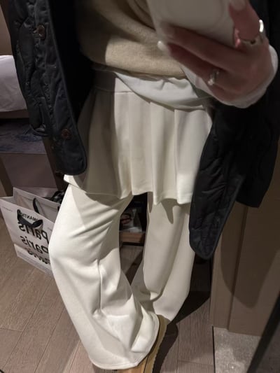 梨形磨毛喇叭百衛休閒褶1