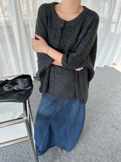 復古氛圍羊毛斗篷式圓領2