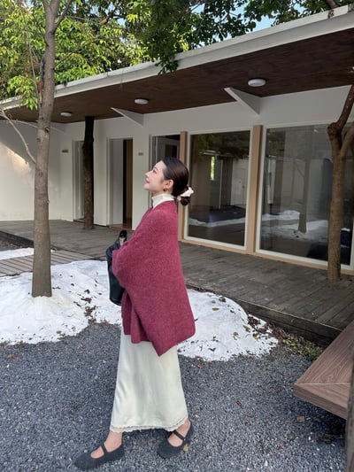 粗針毛衣短軟糯寬鬆鬆開衫14