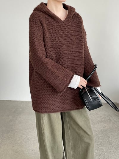 連帽針織長袖12