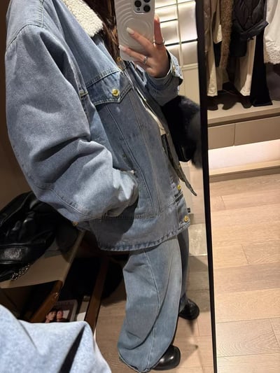 男友款夾棉牛仔外套5