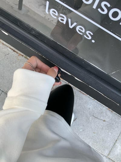 好穿加厚磨毛中長款內搭T卹u領長袖上衣5