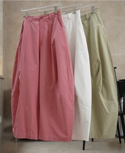 梨型空氣闊腿長褲10