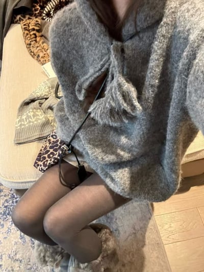 連帽毛球針織毛衣6