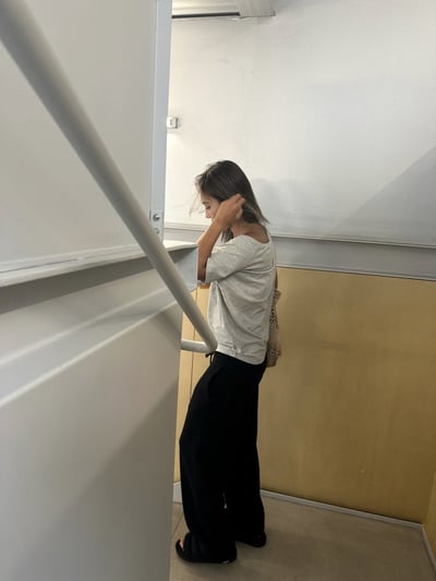 基本款斜肩輕薄露肩短袖棉質T卹12