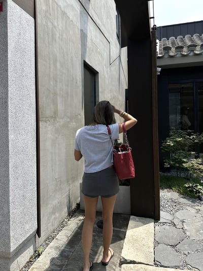 西裝低腰顯瘦顯腿長包臀裙褲可A字12