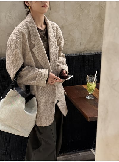 羊毛加厚西裝外套格格輪廓2