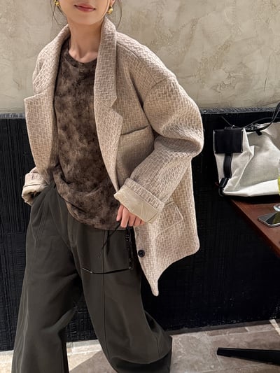 羊毛加厚西裝外套格格輪廓6