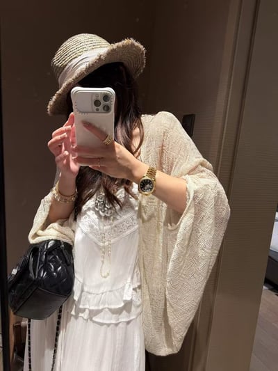亞麻蝙蝠袖防曬開衫3