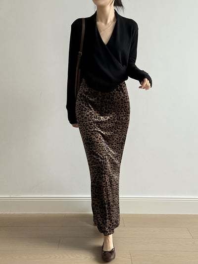 V領長袖針織氣質上衣4