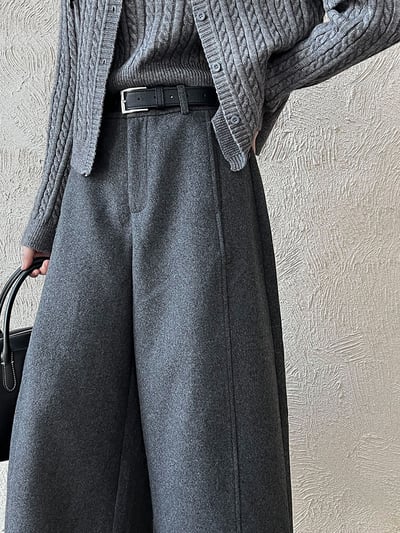 立體寬鬆高級九分褲3