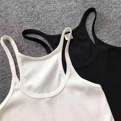 北歐品牌細帶吊帶螺紋工字低領背心8