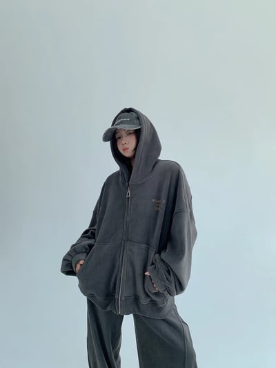 高級感雙面絨連帽套裝2