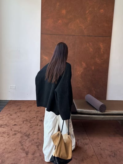 粗針毛衣短軟糯寬鬆鬆開衫4